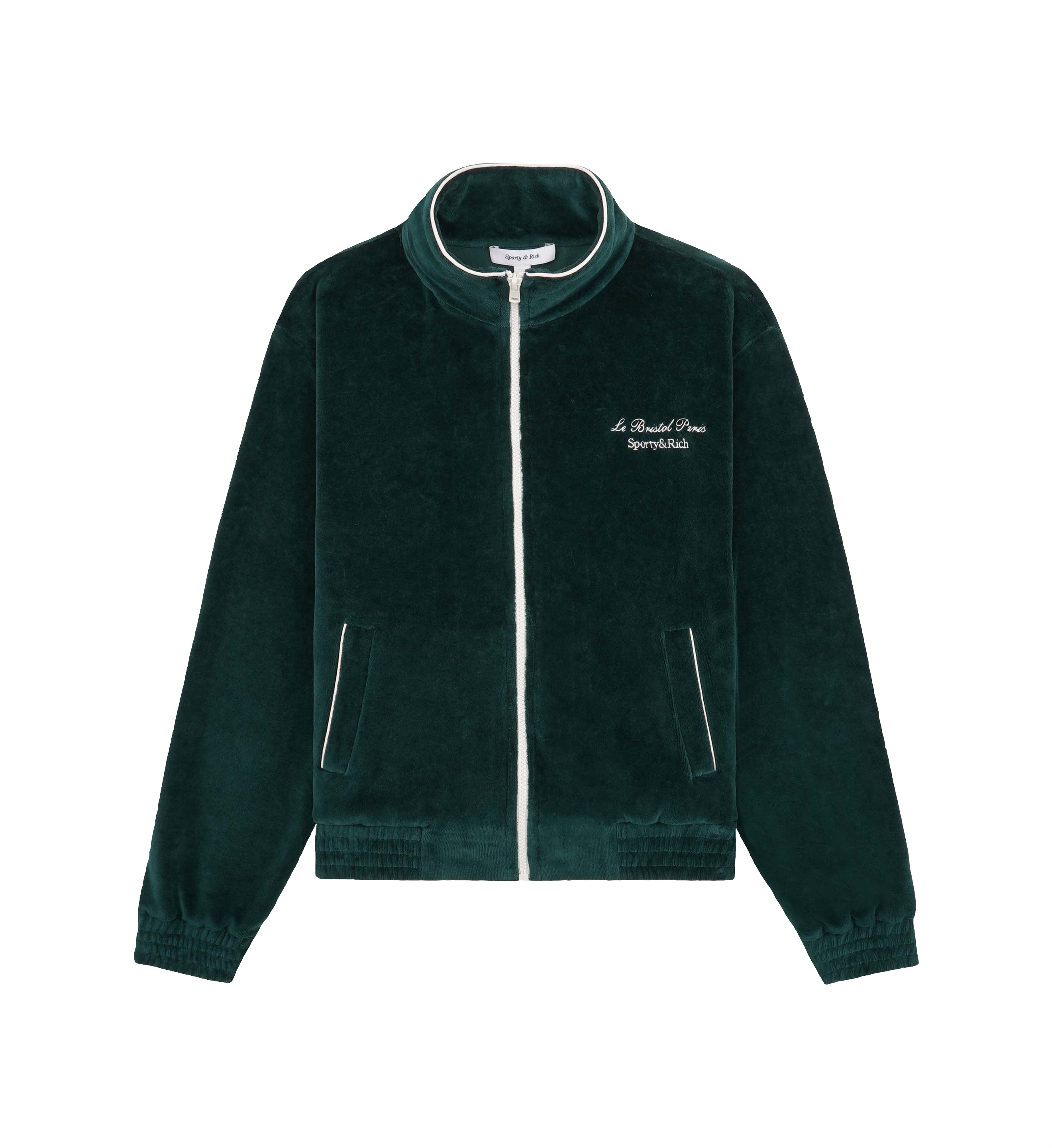 Oetker Collection Boutique Sporty & Rich x Le Bristol Green Velour Jacket