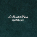 Oetker Collection Boutique Sporty & Rich x Le Bristol Green Velour Trousers