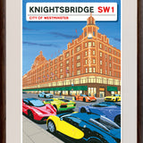 Supercars in Knightsbridge