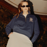 Oetker Collection Boutique Sporty & Rich x Le Bristol Marine Zipped Polo