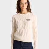Faubourg Cable-Knit Cashmere Sweater