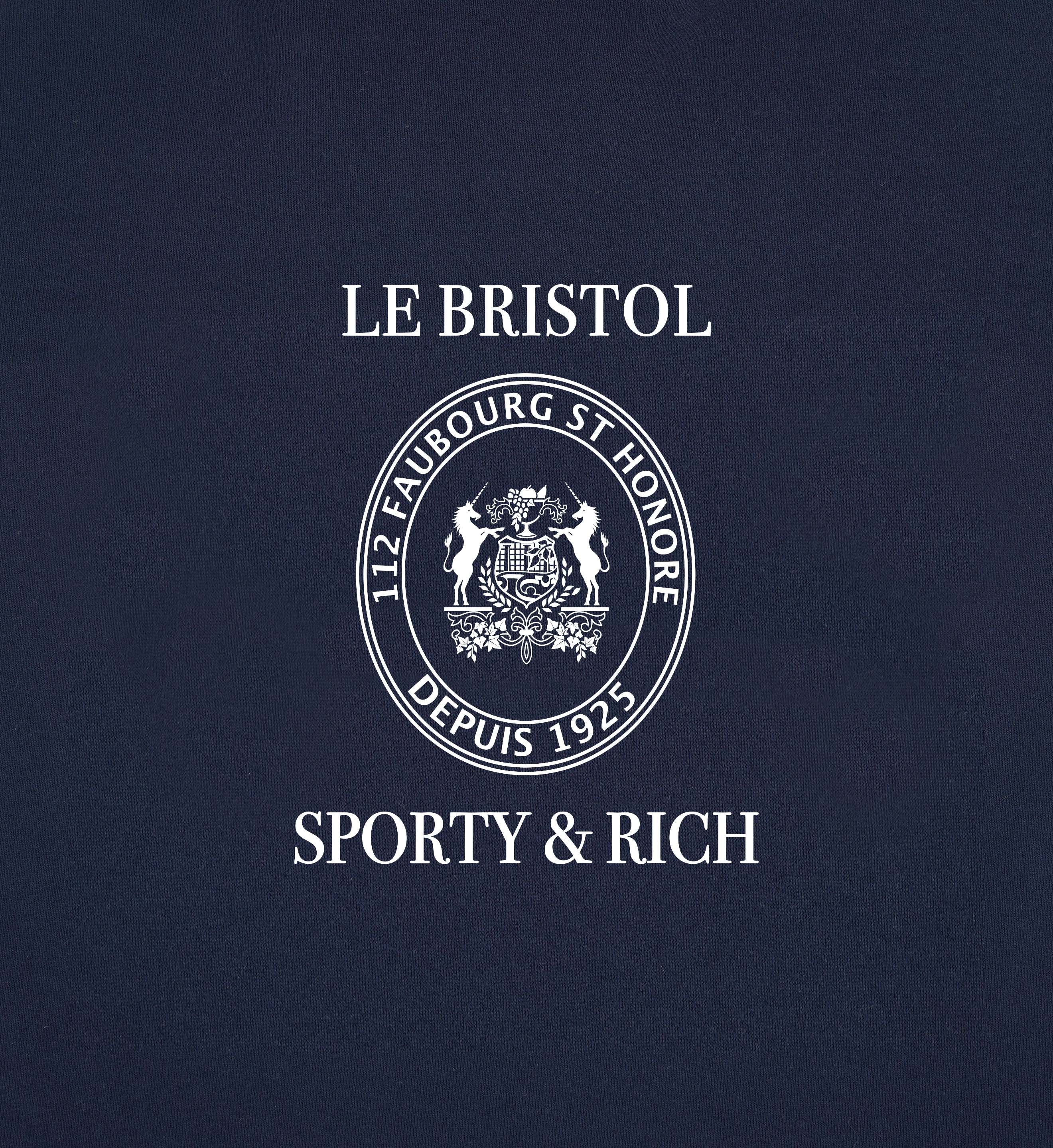 Oetker Collection Boutique Sporty & Rich x Le Bristol Marine Zipped Polo