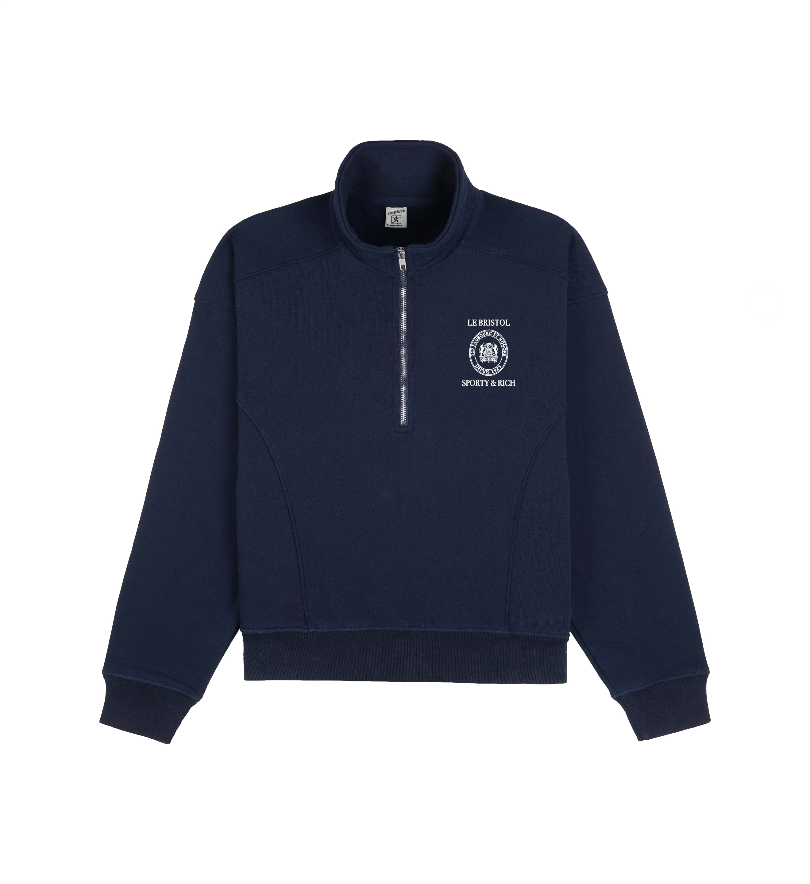 Oetker Collection Boutique Sporty & Rich x Le Bristol Marine Zipped Polo