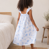 Petite Plume x Eden Rock Kid Nightgown - Reverie Toile de Jouy
