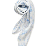 Petite Plume x Eden Rock Blue Reverie Silk Scarf