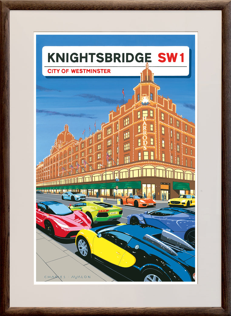 Supercars in Knightsbridge