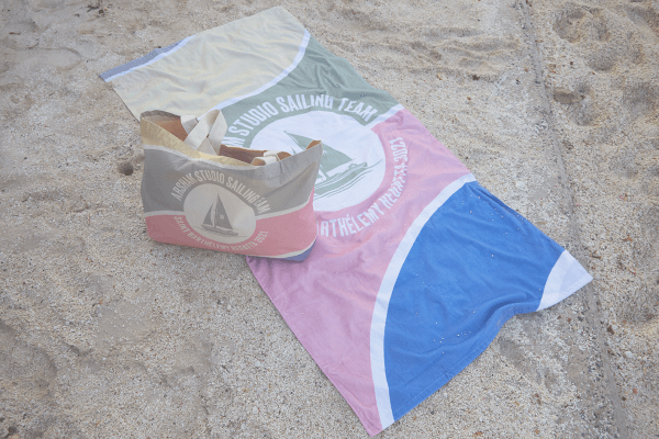 Arsham Studio x Utopia Sailing Team 3021 - St Barths Regatta Beach Towel - Daniel Arsham for Oetker Collection Hotels