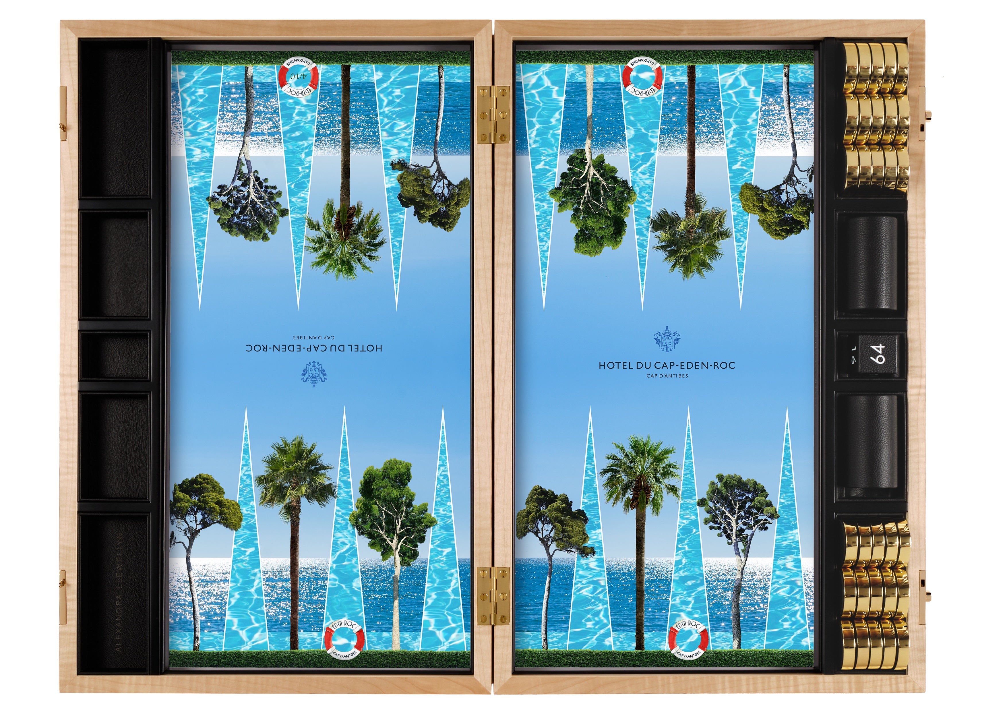 Hotel du Cap-Eden-Roc backgammon board - Oetker Collection Hotels Boutique