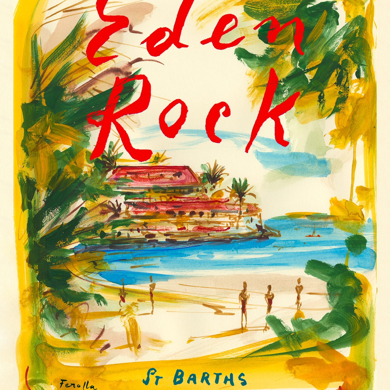 Eden Rock - St Barths Art Print by Andrea Ferolla for Oetker Collection Hotel Boutique