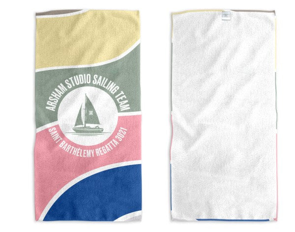 Arsham Studio x Utopia Sailing Team 3021 - St Barths Regatta Beach Towel - Daniel Arsham for Oetker Collection Hotels